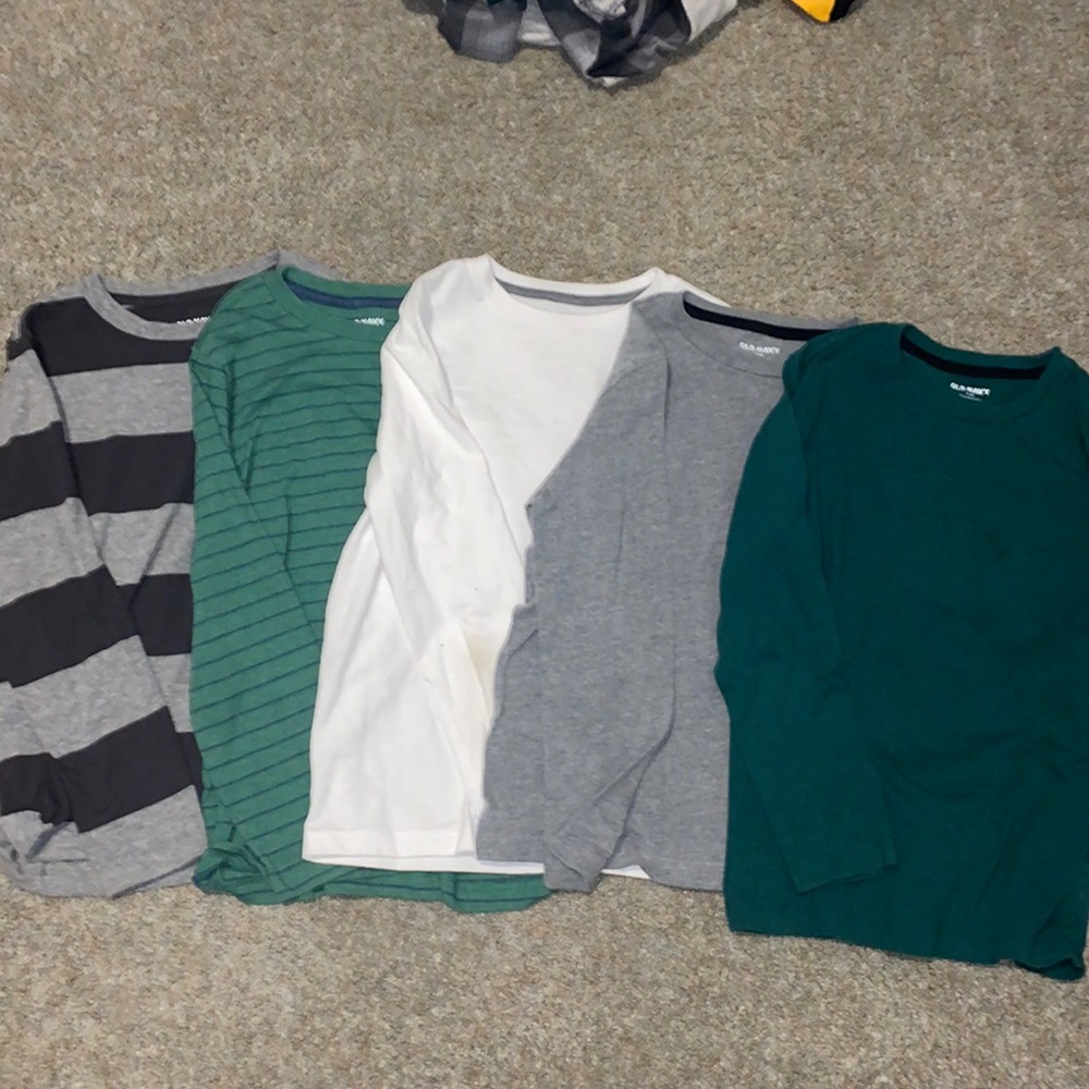 Lot of five old navy long sleeve shirts medium 8